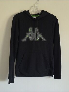 KAPPA | Camo Sweatshirt Hoodie Black MENS Sz S